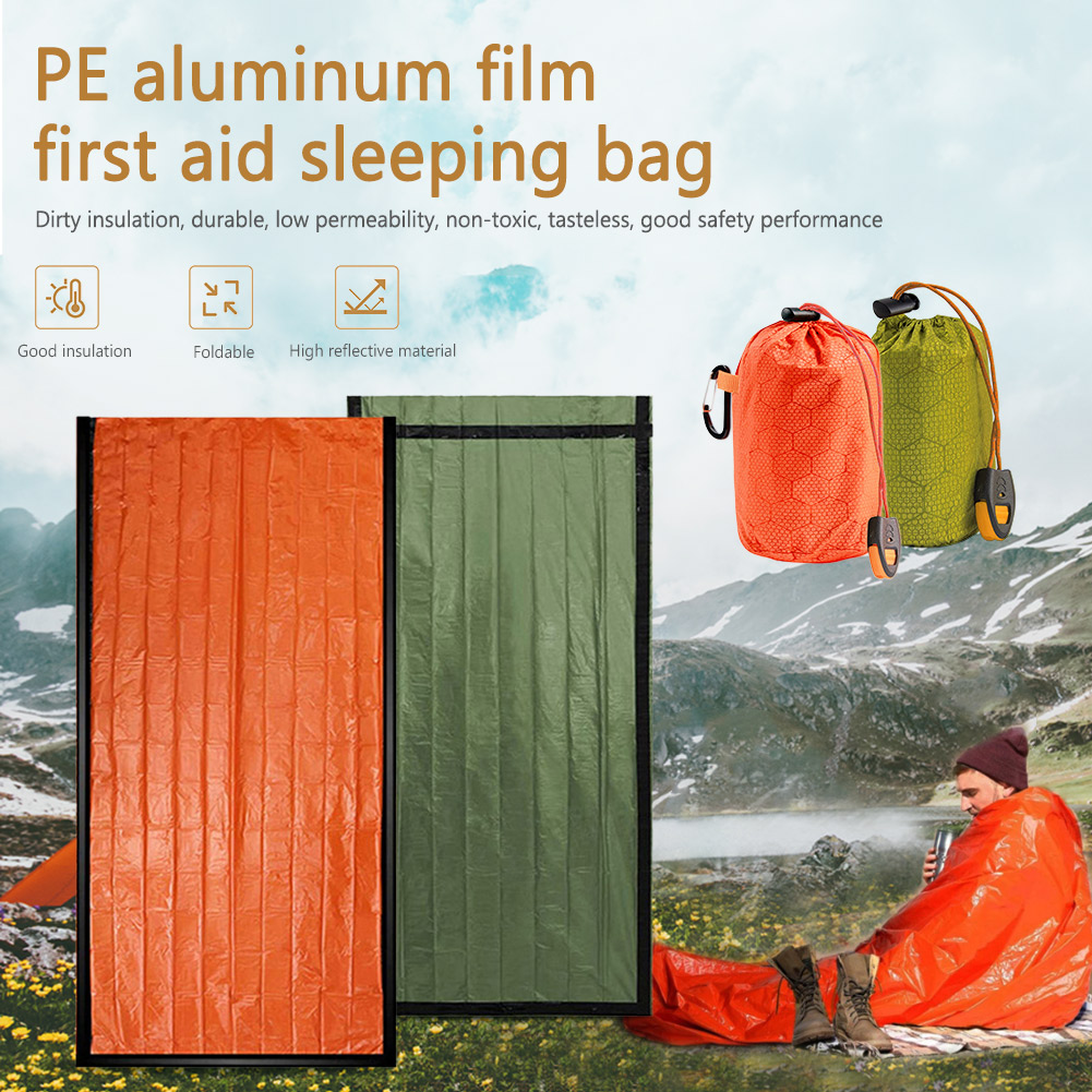 Bivy Bag Emergency - Termiczny śpiwór, przenośna mata do spania,