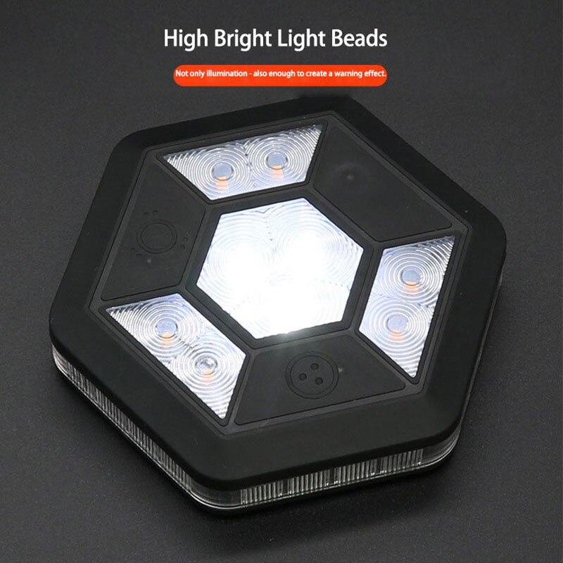 Sos Light Strobe - 360° Obrotowe światło ostrzegawcze COB samochód